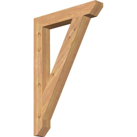 Traditional Slat Smooth Bracket, Western Red Cedar, 3 1/2W X 24D X 36H